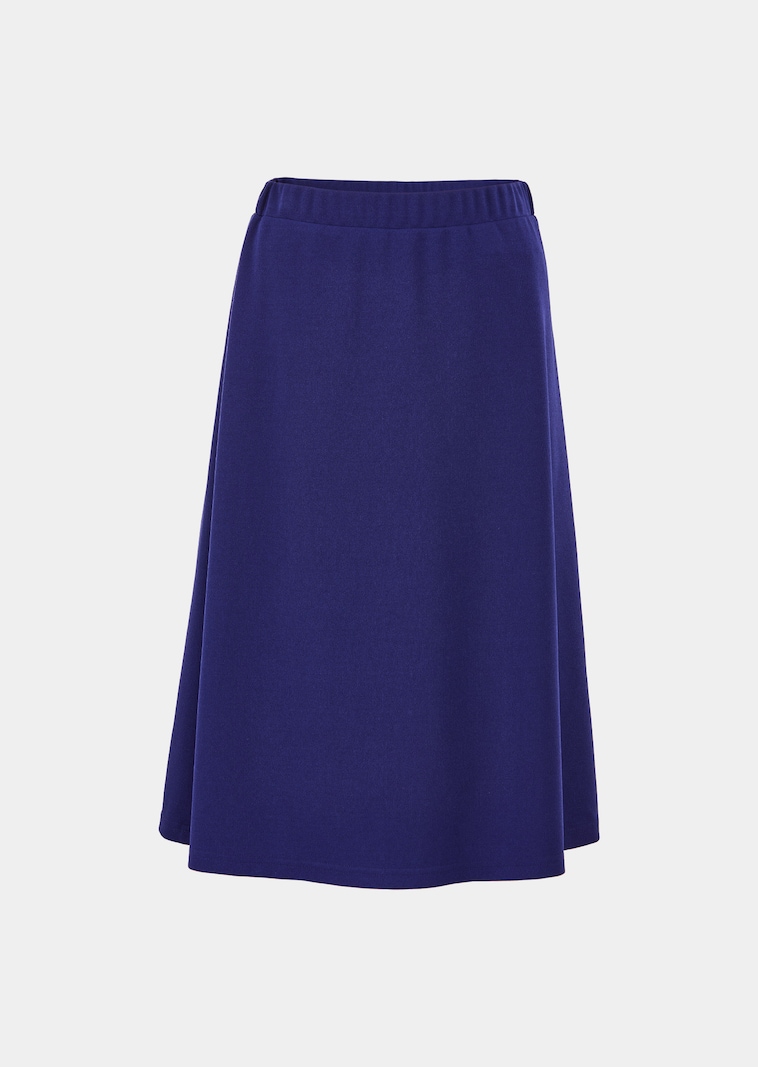 Jupe évasée en jersey avec taille élastique