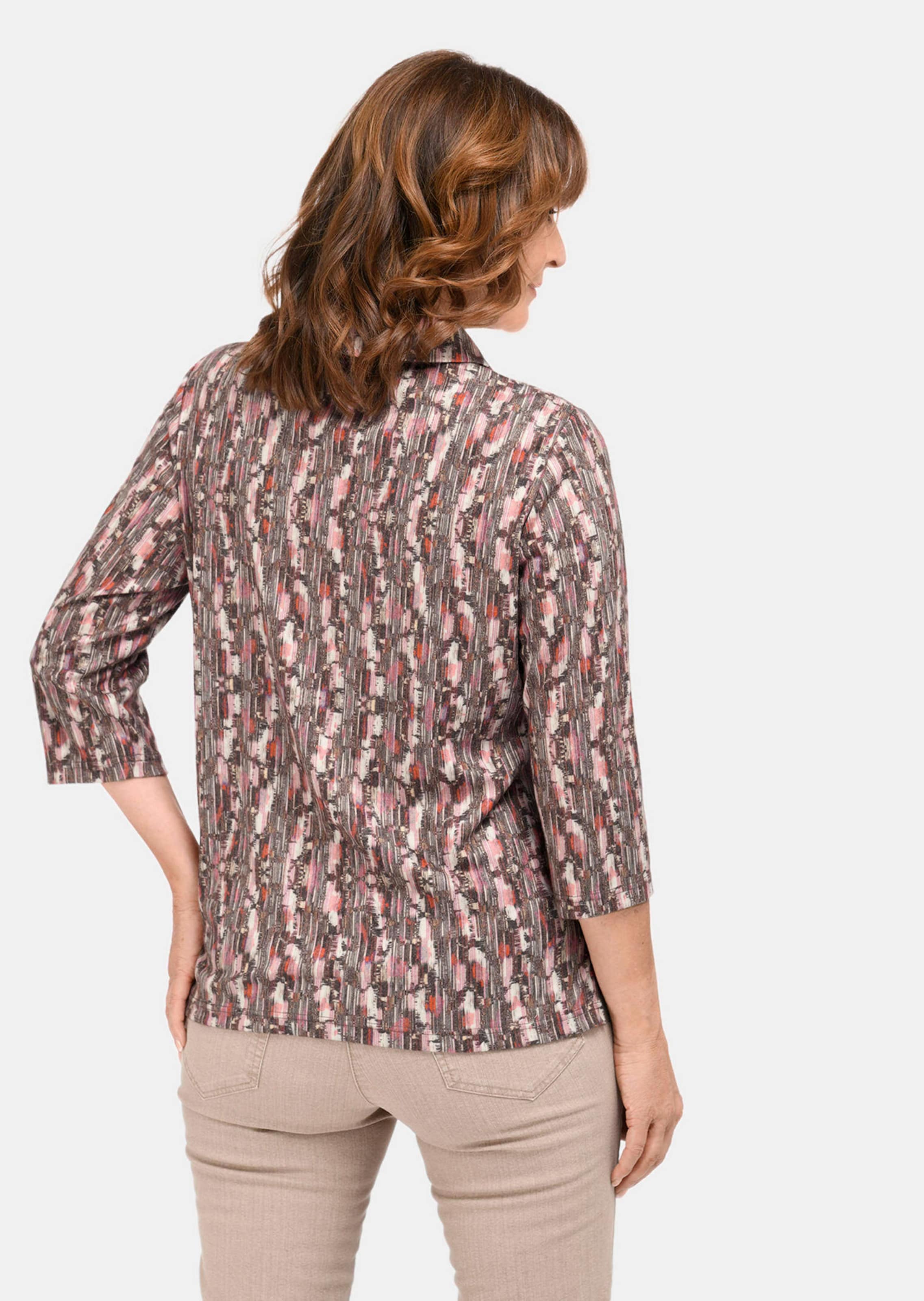 Polo d'une grande douceur - rosé / taupe - Gr. 52 de Goldner Fashion