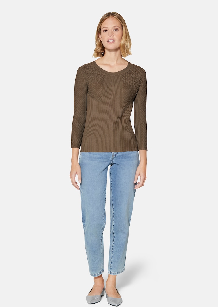 Rippstrickpullover