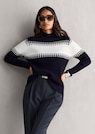 Pullover mit Blockstreifen thumbnail 1