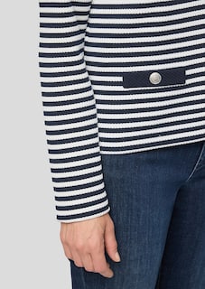 Shirtjacke aus Jersey mit Druckknöpfen thumbnail 5