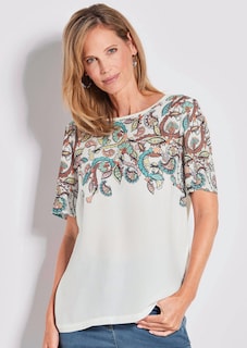 Blouse fluide avec imprimé cachemire thumbnail 7