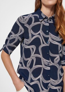 Hemdbluse mit Unikat-Print thumbnail 5