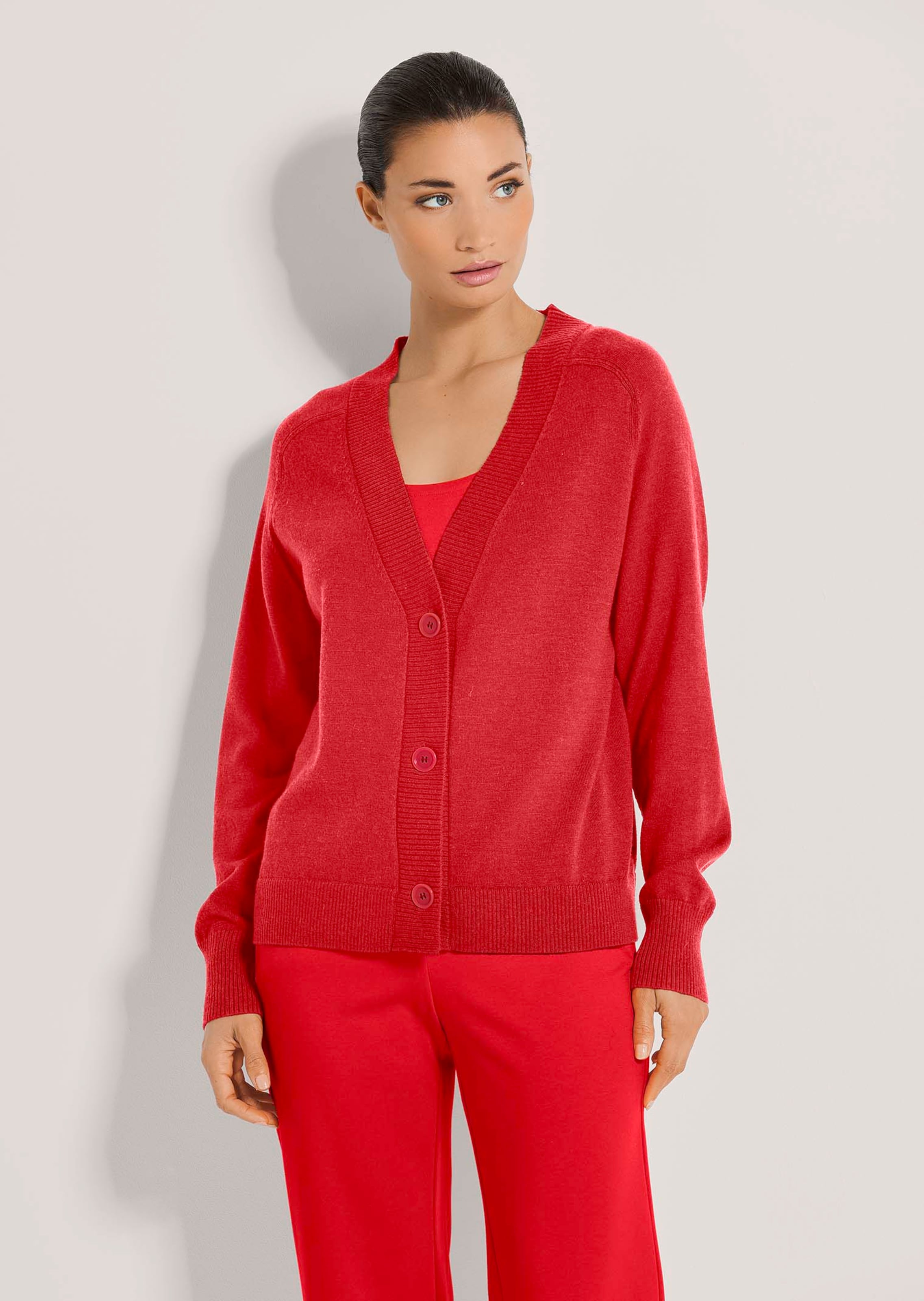 Kurze Strickjacke in rot MADELEINE Mode