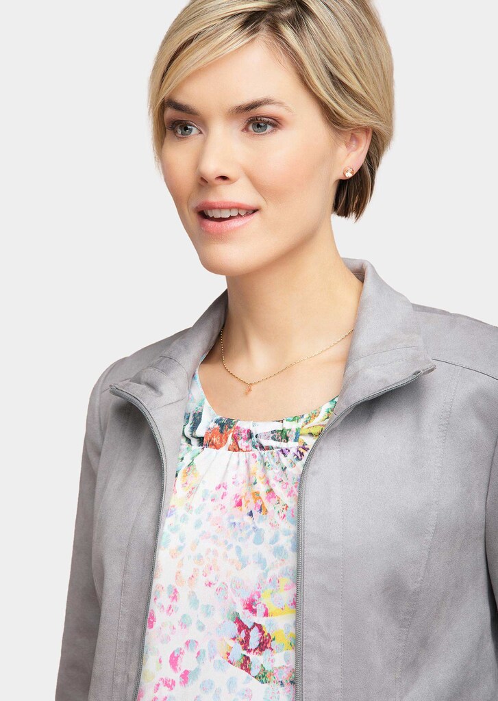 Pflegeleichte Lederimitatjacke