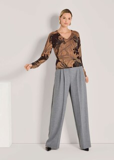 Kaschmir-Pullover mit Allover-Print thumbnail 2