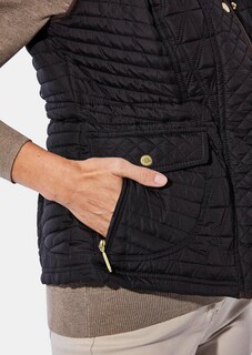 Gilet matelassé avec surpiqûres à effet visuel amincissant thumbnail 4