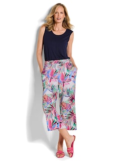 Jersey-Culotte VERA mit Palmenprint thumbnail 2