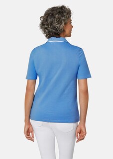 Pikee-Poloshirt mit Glitzersteinchen thumbnail 3