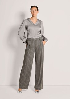 Weite Bundfaltenhose mit Nadelstreifen thumbnail 2