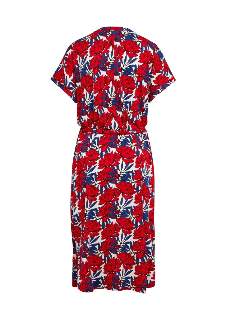 Elastisches Jerseykleid mit modischem Druck