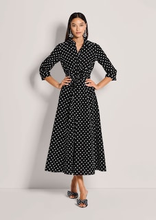 Shirt dress with polka dots thumbnail 2