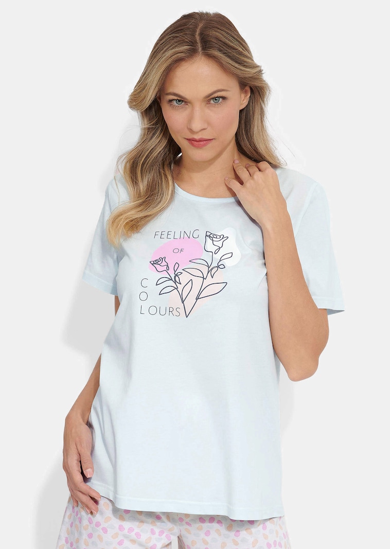 Shorty- und Pyjama-Set