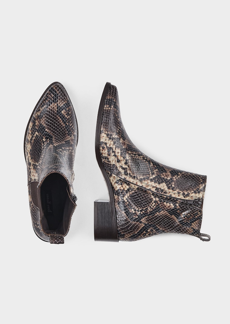 Chelsea boots van echt leer