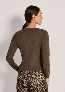 Feinstrickpullover mit Spitzenbesatz thumbnail 3
