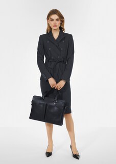 Bleistift-Rock mit Kreidestreifen thumbnail 2