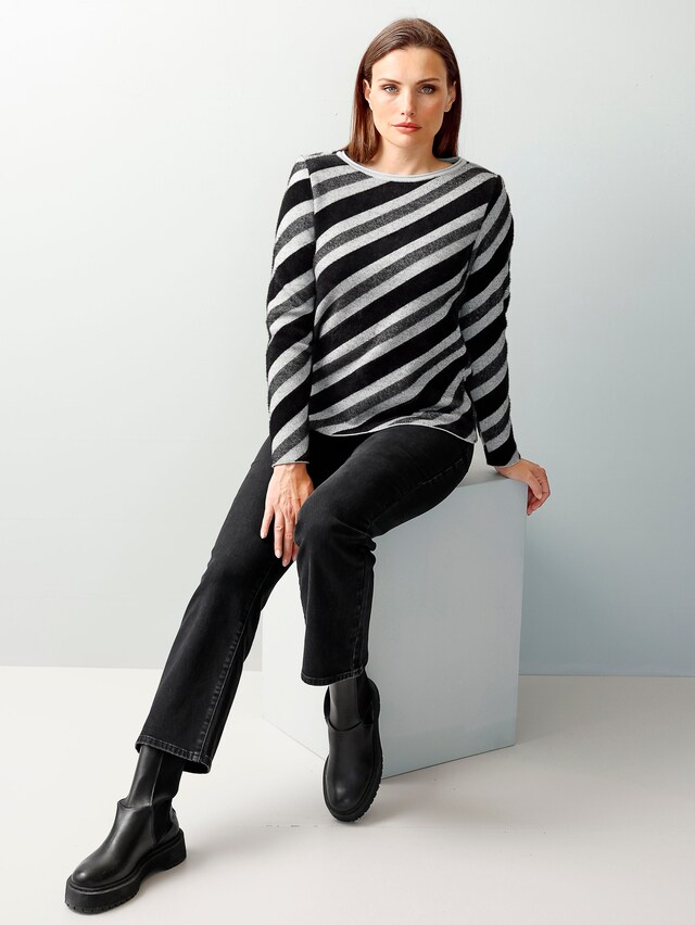 Pullover mit Streifen in Effektgarn 6