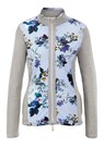 Floral sweat jacket with lace finish thumbnail 1