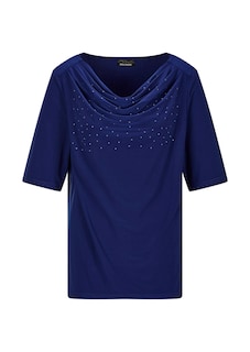 Shirt met watervalhals en glittersteentjes thumbnail 6