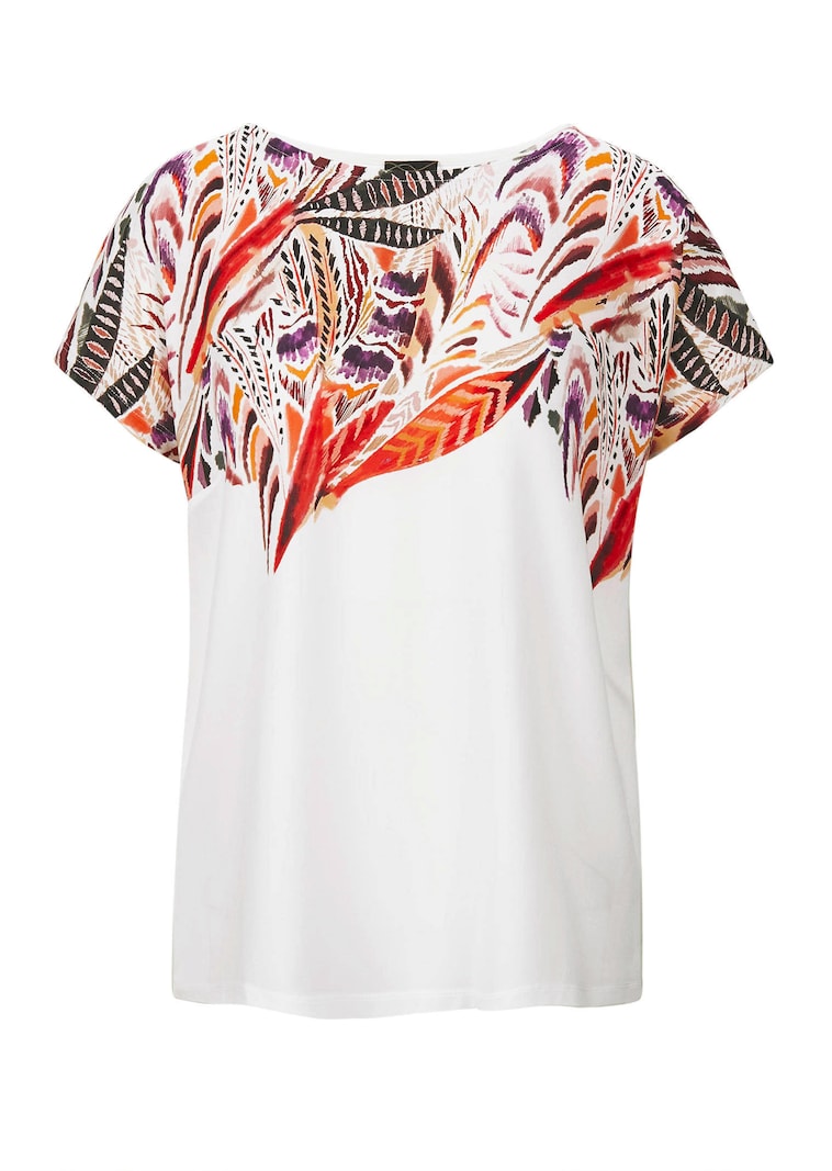 Blouse fluide avec imprimé raffiné, devant.