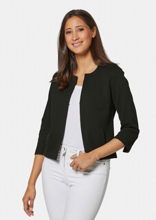 Jersey blazer with texture thumbnail 1