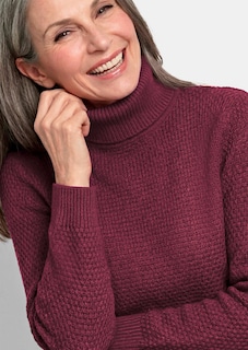 Warmer Strickpullover mit Rollkragen thumbnail 5