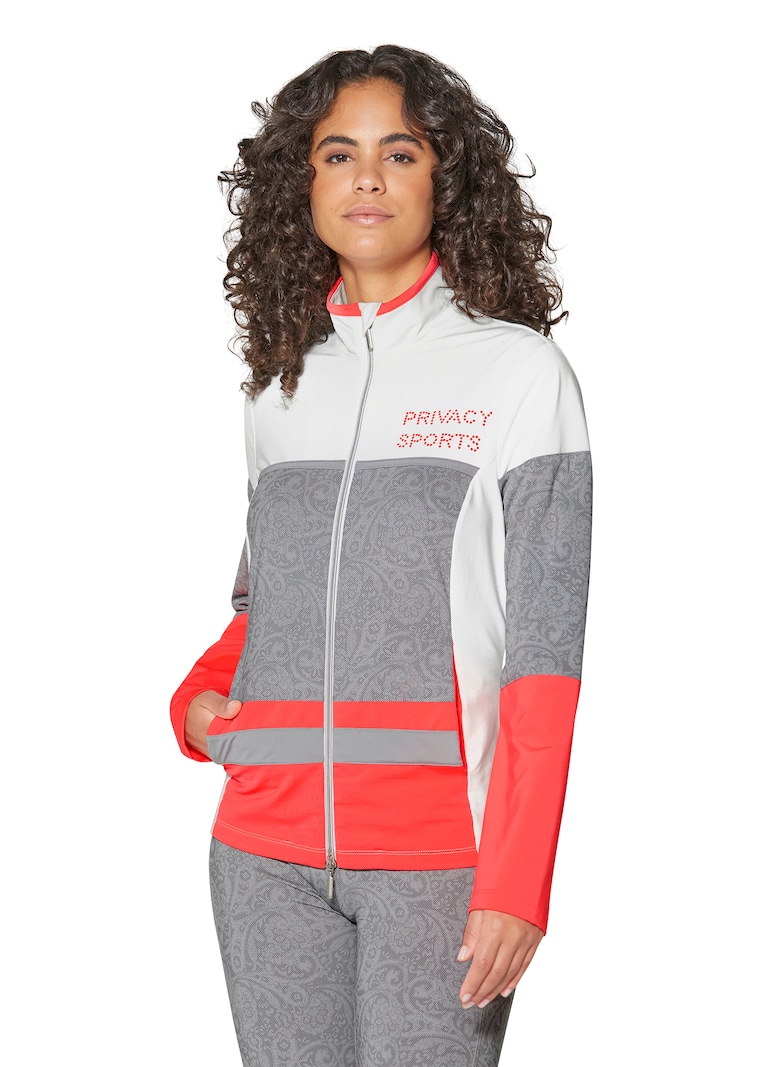 Trainingsjacke in Patchwork-Optik