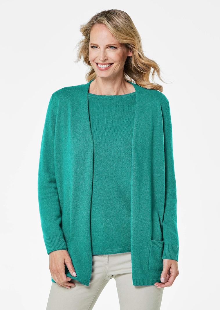 Kuschelweiche Kaschmir-Strickjacke