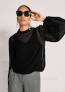 Bluse mit plissierten Ballonärmeln thumbnail 4