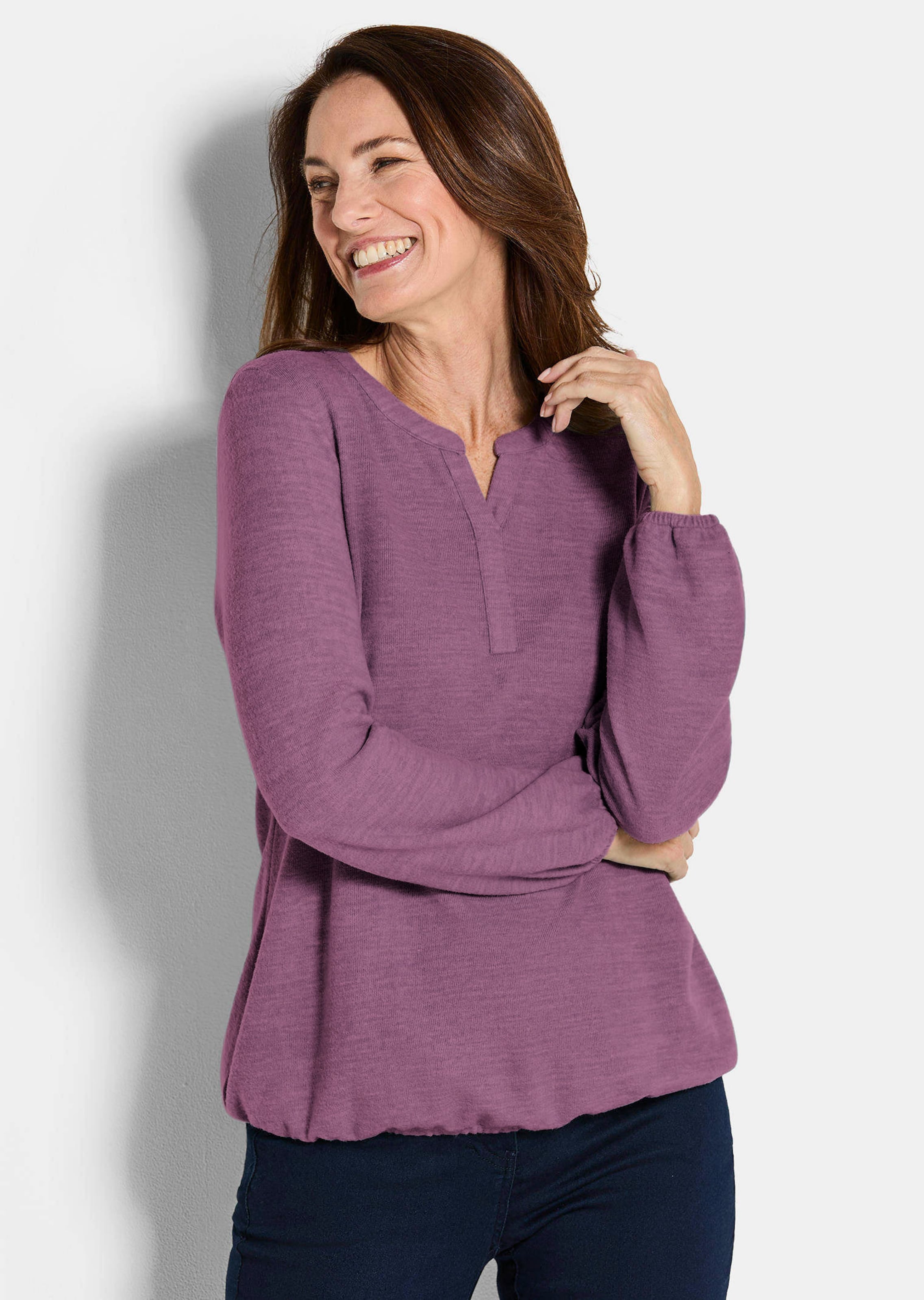 T-shirt en jersey duveteux
