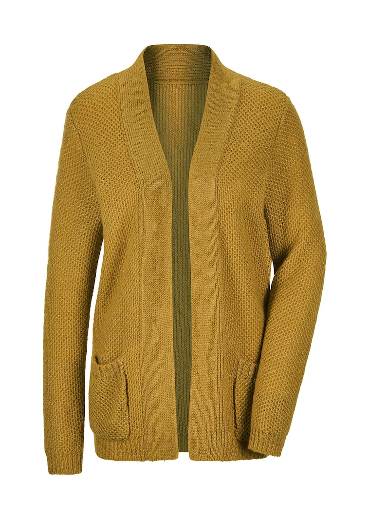 Veste en tricot doux, façon cardigan