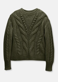 Strickpullover mit Zopfmuster thumbnail 6