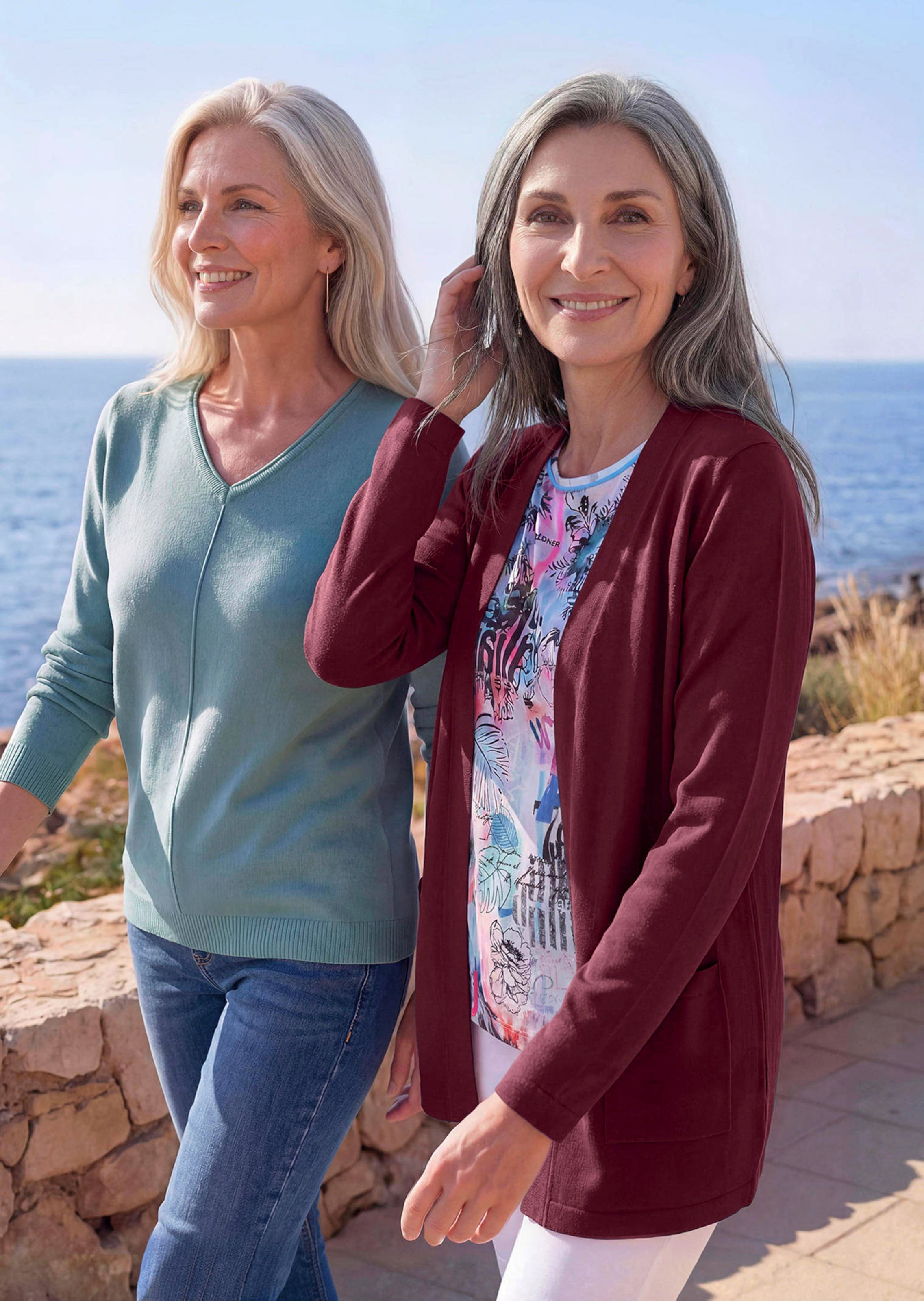 Verschlussloser Cardigan aus COTTAMIRA