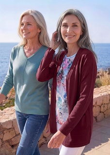 Verschlussloser Cardigan aus COTTAMIRA thumbnail 1