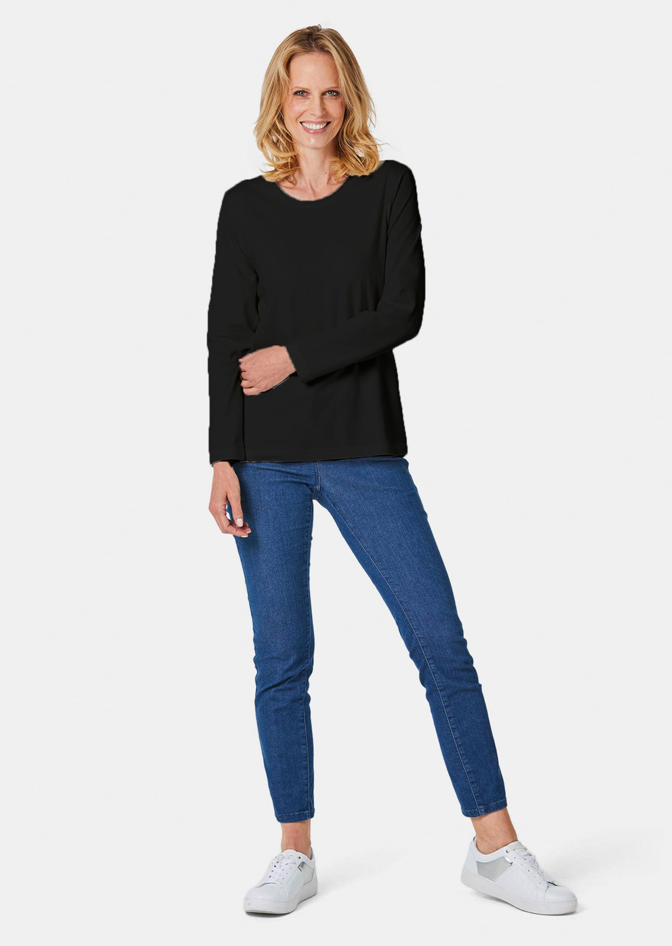 T-shirt encolure arrondie - noir - Gr. 56 de Goldner Fashion