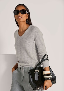 Kaschmir-Pullover mit filigranem Ajour-Muster thumbnail 4