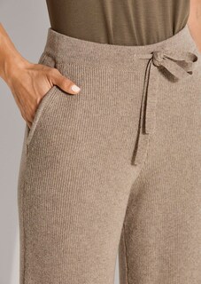 Weite Strick-Hose mit Bindeband thumbnail 5