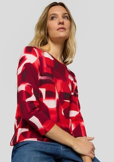 Jersey-Shirt mit Gummibund am Saum thumbnail 4