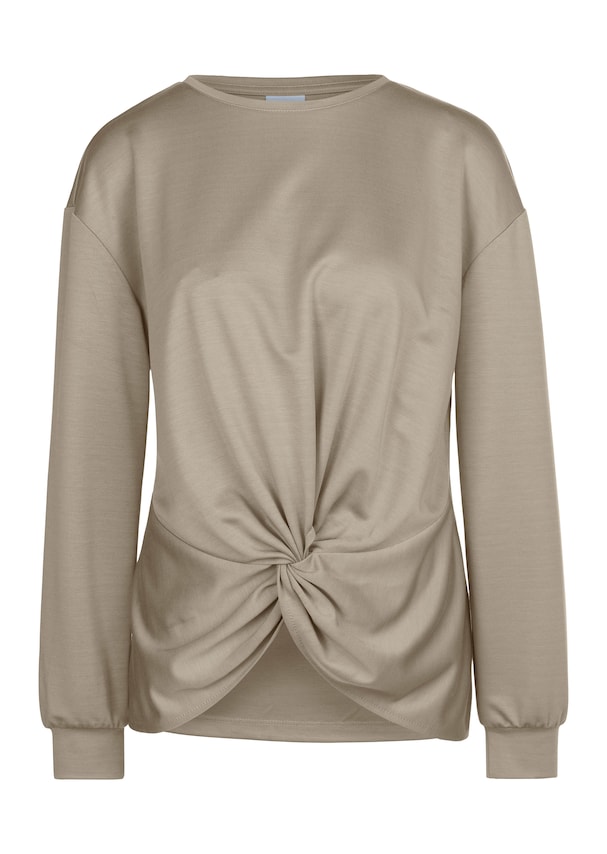 Sweatshirt mit Knoten-Drapierung 5