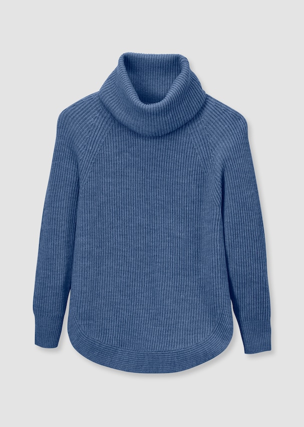 Capuchon-Pullover in Rippstrick 5