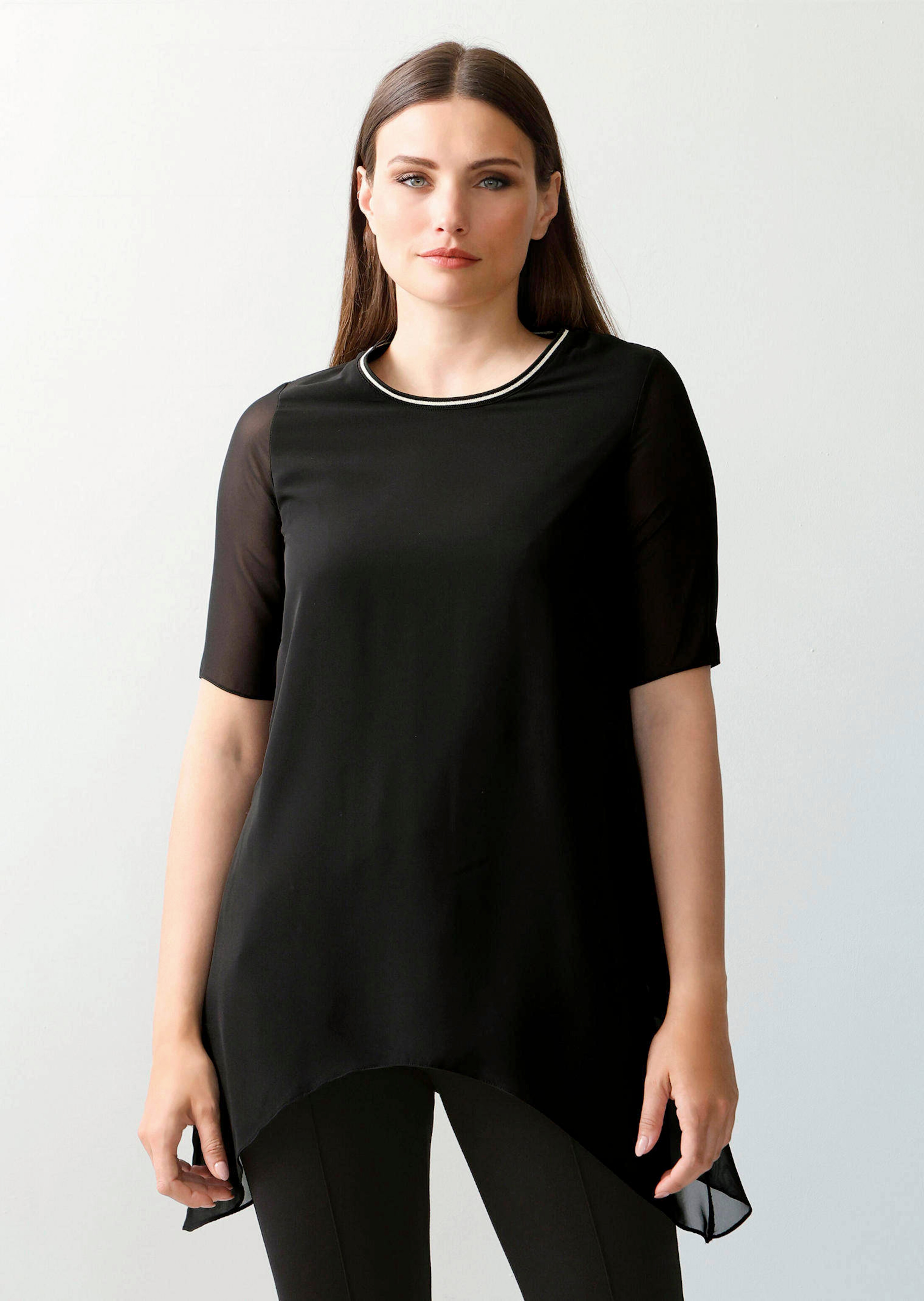 Longshirt mit Zipfelsaum