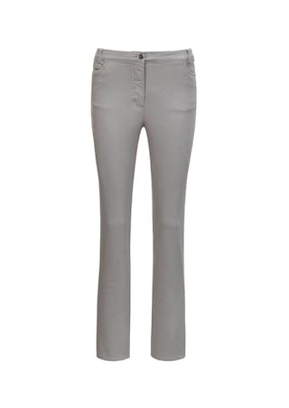 grau Hose Carla in jeanstypischer Form und trendstarker Farbe