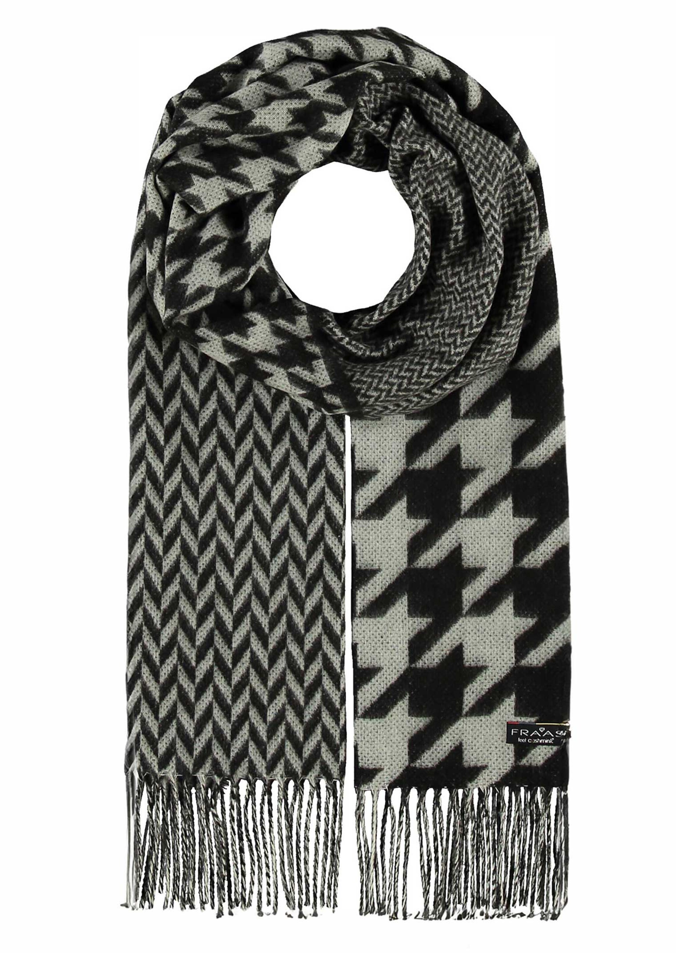 Patch-Schal mit Kaschmir-Haptik