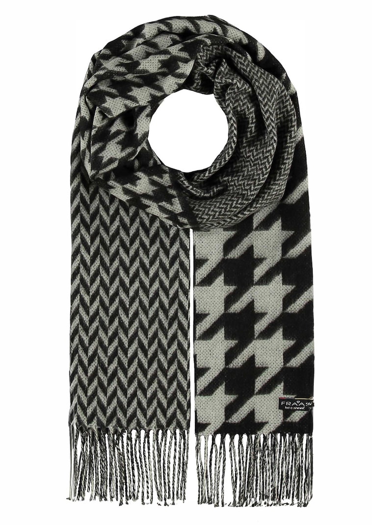 Patch-Schal mit Kaschmir-Haptik