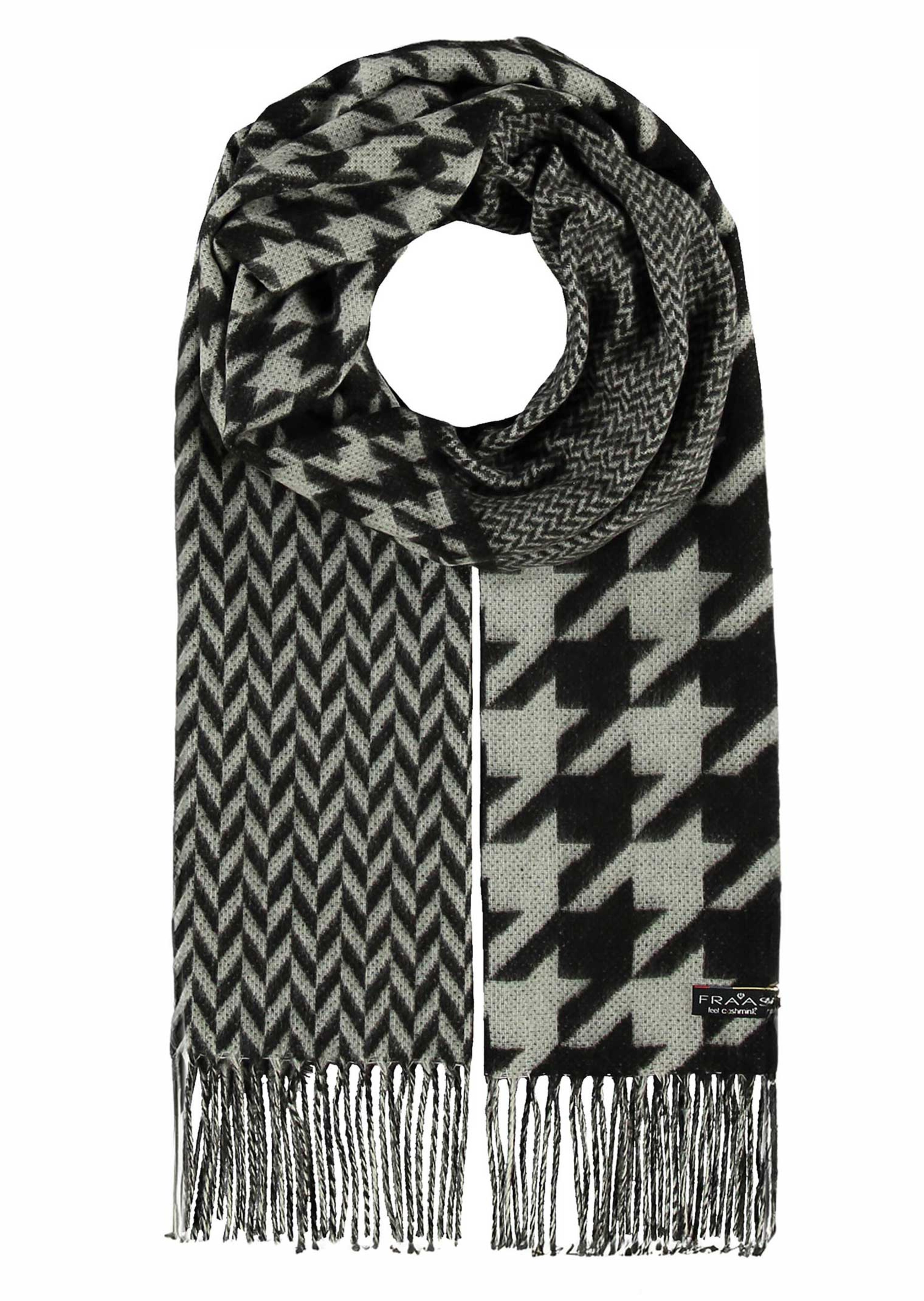 Patch-Schal mit Kaschmir-Haptik