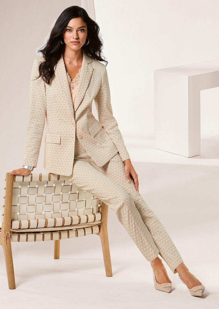 Langer Jacquard-Blazer