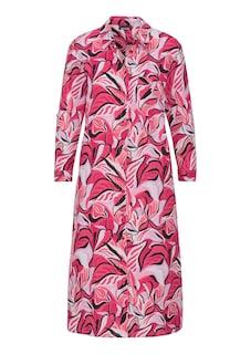 Hemdblusenkleid mit Blätterprint thumbnail 6