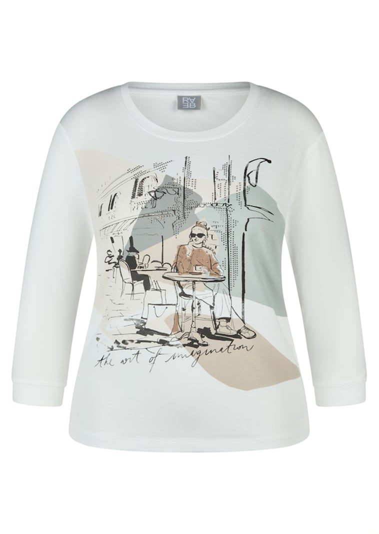 T-shirt en jersey avec imprimé devant et détails scintillants