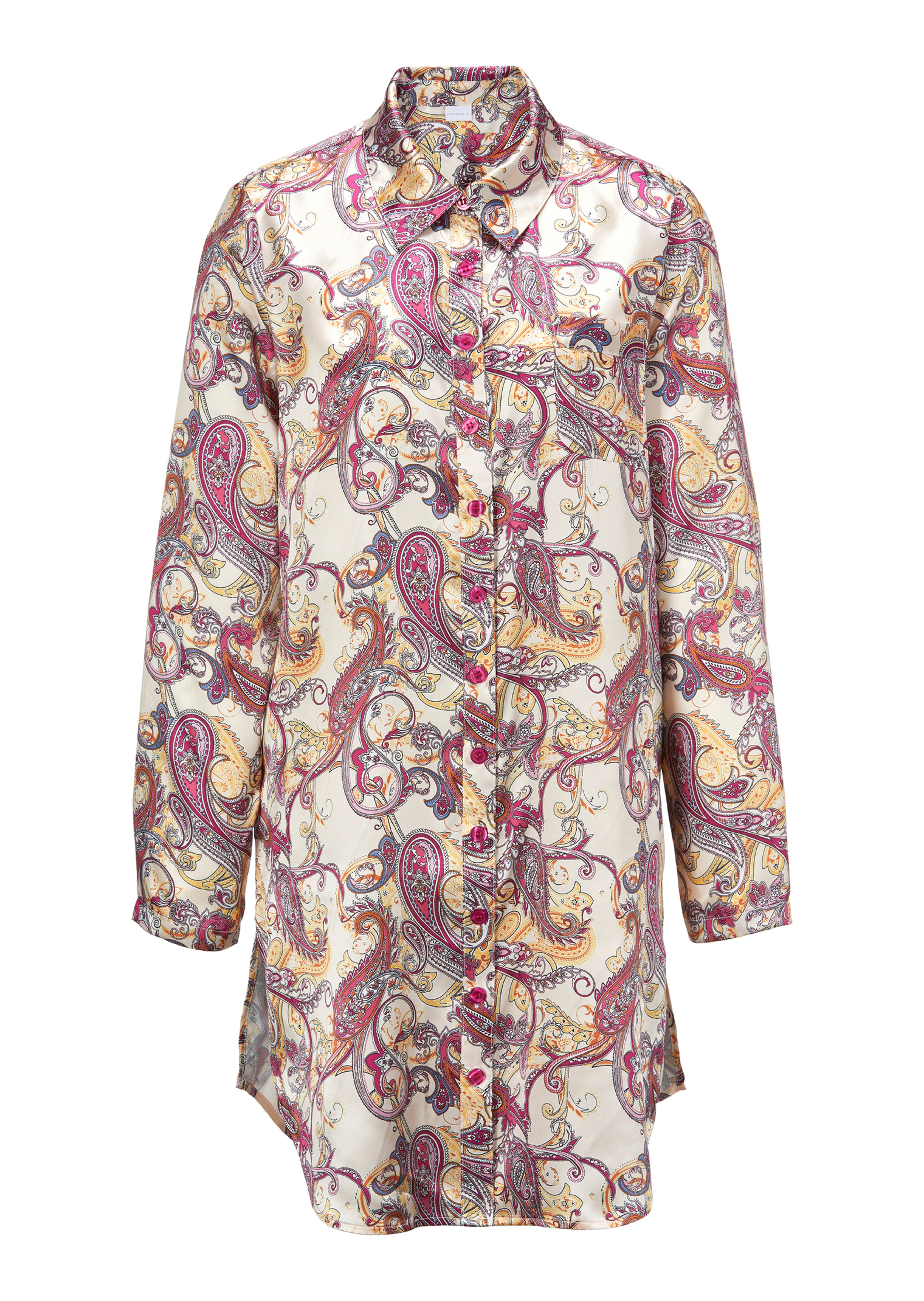 Sleepshirt in glänzender Satinqualität
