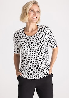 Blusenshirt mit Jerseybündchen thumbnail 6